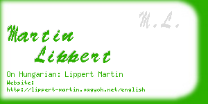 martin lippert business card